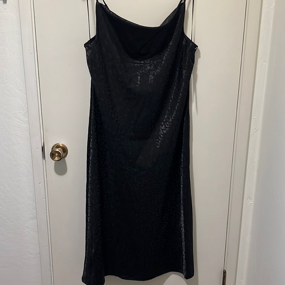 NWOT Emma & Michele dress, WMN sz medium, black animal print
